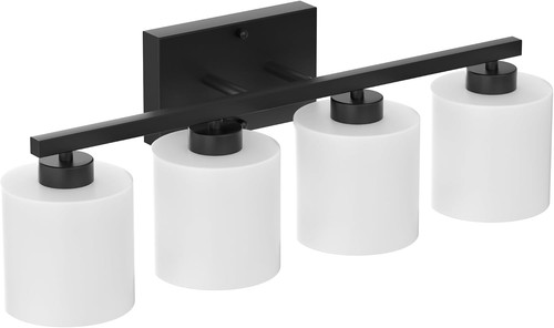 Honesorn matte black light - black, 4-light