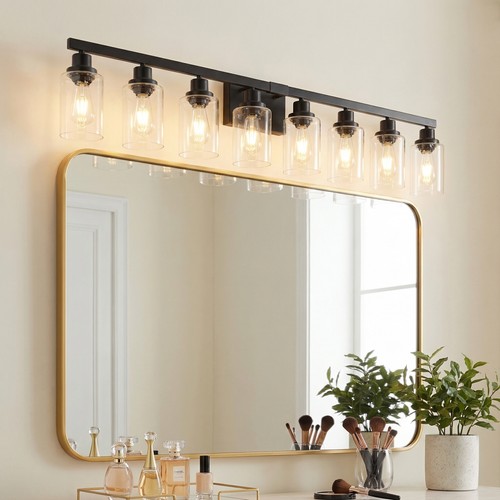 Vanity light modern - light, black