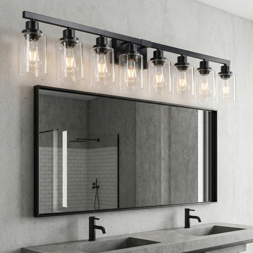 Vanity light black modern - black,