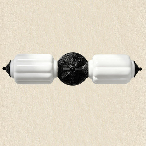 Light vintage milk glass - light,