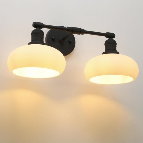 Pathson matte black light - black, 2-light